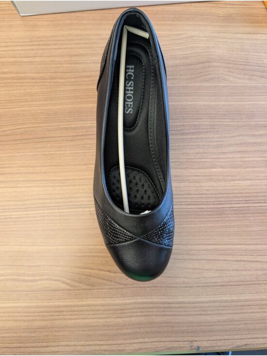 HC Shoes Shoes - HC Shoes Women's Black Size 7 Orthopedic Heel Loafers Comfortable
